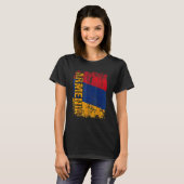 ARMENIEN Große Flagge Vintage abgenutzt ARMENIEN T-Shirt (Vorne ganz)