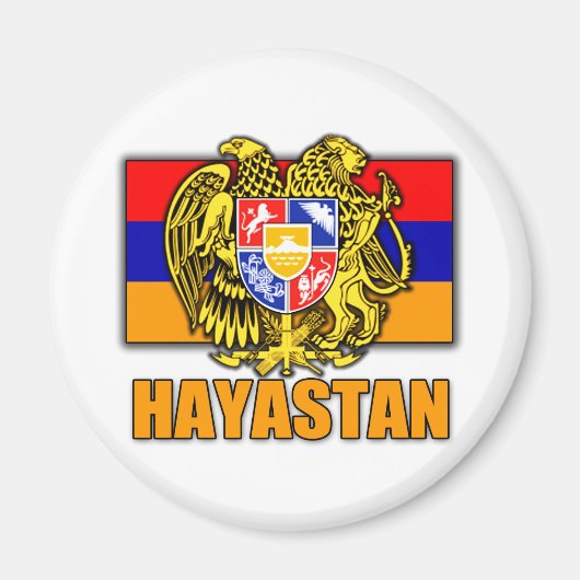 Armenien-Hayastan-Wappen Magnet (Vorne)