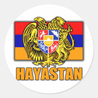 Armenien-Hayastan-Wappen Runder Aufkleber