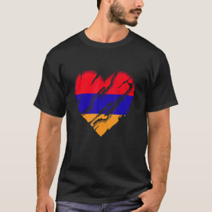 Armenien Herz armenische Flagge Armenischer Stolz T-Shirt