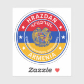 Armenien, Hrazdan Aufkleber (Blatt)