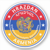 Armenien, Hrazdan Aufkleber (Vorderseite)