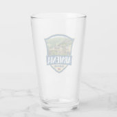 Armenien Illustration Retro-Abzeichen Glas (Rückseite)