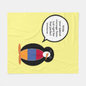 Armenien im Gespräch mit Penguin Personalisiert Fleecedecke (Vorderseite (Horizontal))