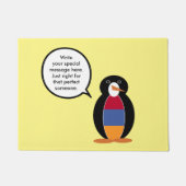 Armenien im Gespräch mit Penguin Personalisiert Fußmatte (Vorderseite)