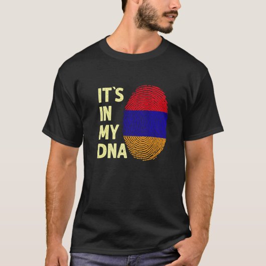 Armenien in meinem DNA-armenischen Flag-Team Armen T-Shirt (Vorderseite)