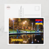 Armenien - Jerewan - Nachtleben Postkarte (Vorne/Hinten)