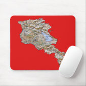 Armenien-Karte Mousepad (Mit Mouse)