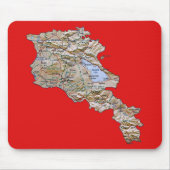 Armenien-Karte Mousepad (Vorne)