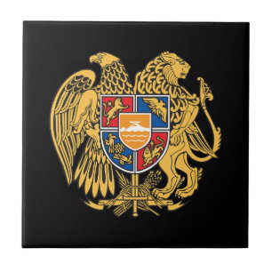 Armenien Landeswappen Symbol Emblem Stern Flagge Fliese
