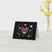 Armenien Liebe Herzdesign Faltenkarte Karte (Gelbe Blume)