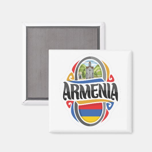 Armenien Magnet (Vorderseite/Rückseite)