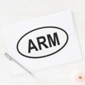 Armenien Ovaler Aufkleber (Umschlag)