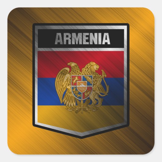 Armenien Quadratischer Aufkleber (Vorderseite)