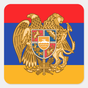 Armenien Quadratischer Aufkleber