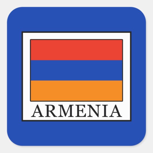 Armenien Quadratischer Aufkleber (Vorderseite)