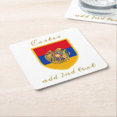 Armenien Rechteckiger Pappuntersetzer (angewinkelt)