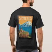 Armenien Reiseplakat T-Shirt (Rückseite)