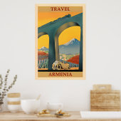 Armenien-Reiseposter Poster (Küche)