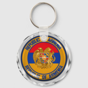 Armenien-Runde Schlüsselanhänger