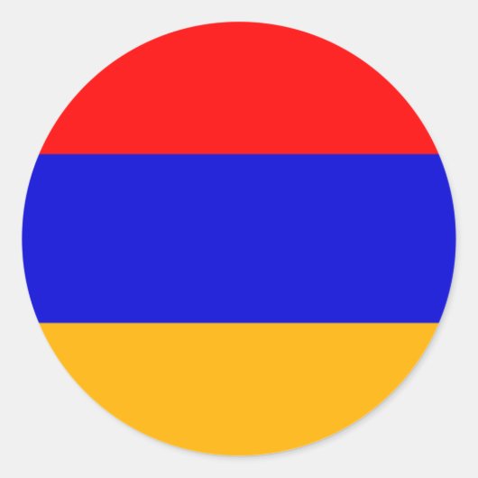 Armenien Runder Aufkleber (Vorderseite)