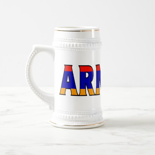 Armenien Stein Bierglas (Links)