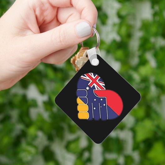 Armenien UK Flaggen Schlüsselanhänger (Hand)
