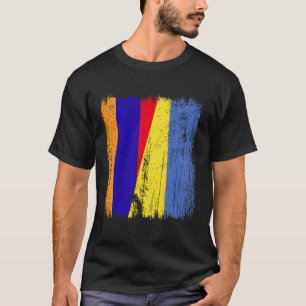 Armenien Ukraine Halbflagge Armenisches Ukrainisch T-Shirt