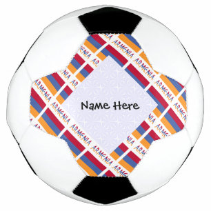 Armenien und Armenische Flagge Kacheln Personalisi Fußball