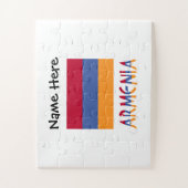 Armenien und Armenische Flagge Personalisiert Puzzle (Vertikal)