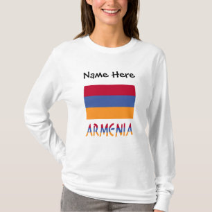 Armenien und Armenische Flagge Personalisiert  T-Shirt