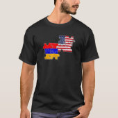 Armenien USA Zuhause Land Armenische Amerikanische T-Shirt (Vorderseite)