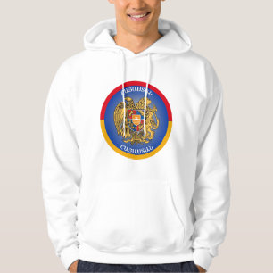 Armenien Wappen Kreisform Hoodie
