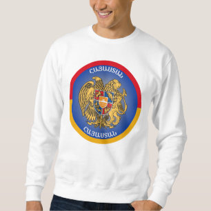 Armenien Wappen Kreisform  Sweatshirt