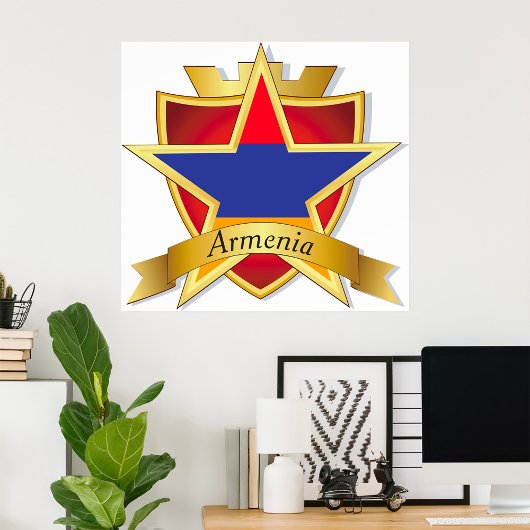 Armenien-Wappen Poster