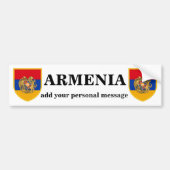 Armenienwappen Autoaufkleber (Vorne)