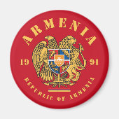 Armenienwappen Magnet (Vorne)