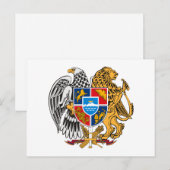 Armenienwappen Postkarte (Vorne/Hinten)