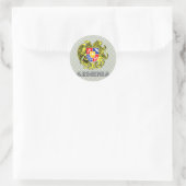 Armenienwappen Runder Aufkleber (Tasche)