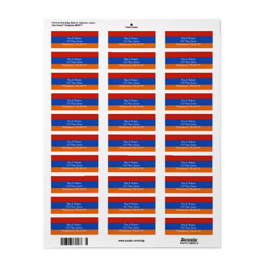 Armenisch | Adressmarken (Vorne)