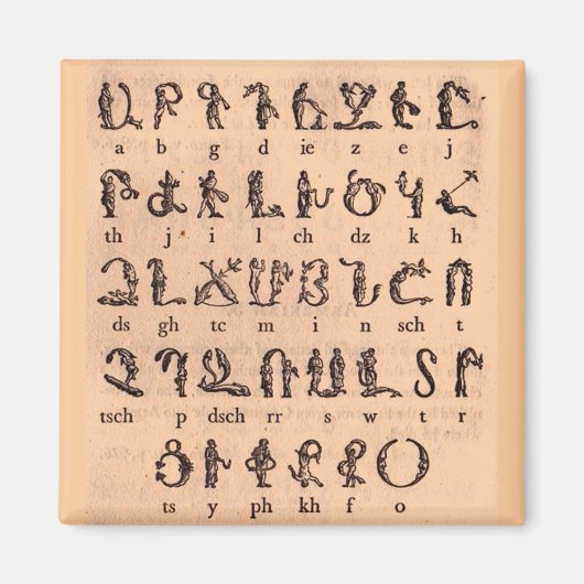 Armenisch-Alphabet Magnet (Vorne)
