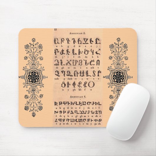 Armenisch-Alphabet Mousepad (Mit Mouse)
