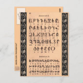 Armenisch-Alphabet-Postkarte Postkarte (Vorne/Hinten)