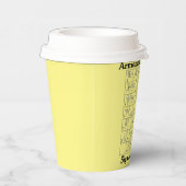Armenisch Alphabet Sign Language Paper Cup Pappbecher (Rechts)