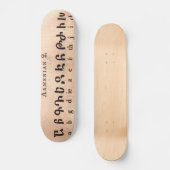 Armenisch-Alphabet-Skateboard Skateboard (Vorderseite)