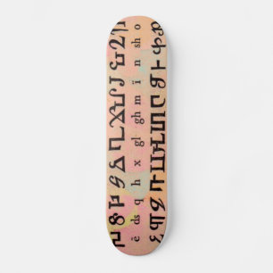 Armenisch-Alphabet-Skateboard Skateboard