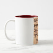 Armenisch-Alphabet Zweifarbige Tasse (Links)