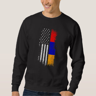 Armenisch-Amerikanische Flagge Stolz Armenien USA  Sweatshirt