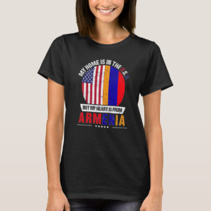 Armenisch amerikanisches Patriot Herz aus Armenien T-Shirt
