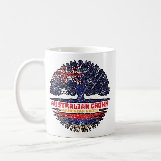 Armenisch Armenisch Australisch Australien Tree Ro Kaffeetasse (Links)
